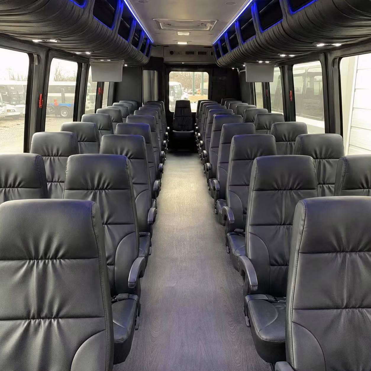 28 passenger minibus interior